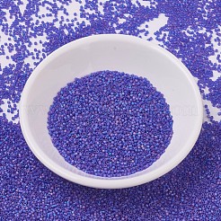MIYUKIデリカビーズ  シリンダー  日本製シードビーズ  11/0  （db0864)マット透明コバルトab  1.3x1.6mm  穴：0.8mm  約2000PCS /ボトル  10 G /ボトル&nbsp;SEED-JP0008-DB0864