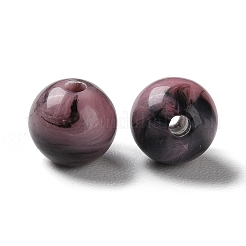 アクリルビーズ  天然石風  ラウンド  インディアンレッド  8mm  穴：1.8mm&nbsp;LS-OACR-C020-06A