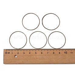 真鍮製フレームコネクター  ニッケルフリー  アンティークブロンズ  30x0.7~1mm&nbsp;X-EC18730mm-NFAB