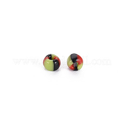 12/0 ガラスシードビーズ  不透明な色が染み込む  ブラック  2mm  穴：0.8mm&nbsp;SEED-S005-12