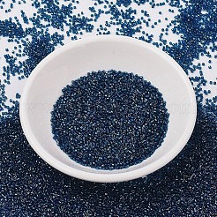 MIYUKIデリカビーズ  シリンダー  日本製シードビーズ  11/0  （db1763)エメラルド裏地コバルトab  1.3x1.6mm  穴：0.8mm  約2000個/10g&nbsp;X-SEED-J020-DB1763