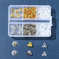 真鍮ピアスキャッチ  プラスチック製のピアスキャッチで  プラチナ·ゴールデン  4~11x4~11x2~7mm  穴：0.5~1mm&nbsp;FIND-FS0003-67