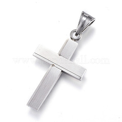 304ステンレスペンダント  クロス  ミックスカラー  37x22x4mm  穴：8x5mm&nbsp;STAS-H329-64