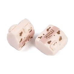 樹脂カボション  クマのミルク  パパイヤホイップ  20~20.5x21~22x14~14.5mm&nbsp;RESI-Q014-05D