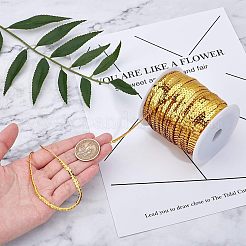プラスチックスパンコールビーズ  スパンコールビーズ  装飾アクセサリー  フラットラウンド  ミックスカラー  4mm  約100ヤード/ロール（91.44メートル/ロール）  2色  1ロール/カラー  2のロール/セット&nbsp;PVC-OC0001-08