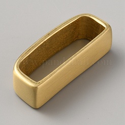 真鍮ループキーパー  ウエストベルトのバックル  花模様の長方形  ゴールドカラー  43x12x17mm  内径：12x36.5mm&nbsp;KK-WH0031-60A-01