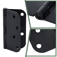 鉄の蝶番  ワードローブのドアとテーブルのアクセサリー  ブラック  101x103x11mm&nbsp;FIND-WH00670-86