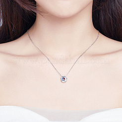 925スターリングシルバーヨーロピアンビーズ  キュービックジルコニア付き  ロンデル  アンティークシルバー  10x10mm  穴：4.4mm&nbsp;HJEW-FF0012-14