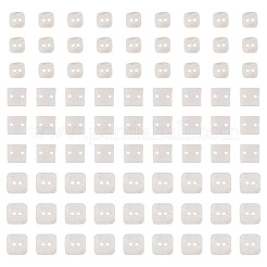 淡水貝ボタン90種類3個  2穴  正方形  貝殻色  8~11x8~11x1~3mm  穴：1.5~1.6mm  30個/スタイル&nbsp;BUTT-TA0001-41