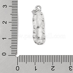 変色防止304ステンレススチールペンダント  靴のチャーム  ステンレス鋼色  23x7x7mm  穴：3x7.5mm&nbsp;STAS-D112-08P