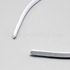 単純なプラスチックヘアバンドのパーツ  歯抜け  布で覆わ  ミックスカラー  120mm  9.5mm&nbsp;OHAR-Q275-04