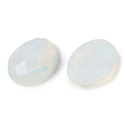 合成オパライトカボション  多面カット  オーバル  18x13x6mm&nbsp;G-G760-A21