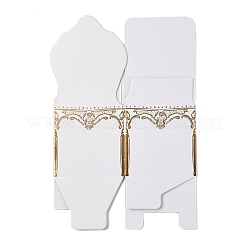 ロマンチックな結婚式のキャンディーボックス  リボンとレジンパール付き  椅子  グリーン  完成品：6.5x6.5x14.9cm&nbsp;X1-CON-L025-A01