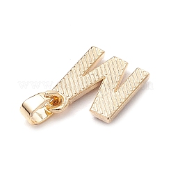 クリスタルラインストーンチャーム付き合金26個  a～zの文字  ゴールドカラー  11~14x4~14x2~2.5mm  穴：3x5mm&nbsp;PALLOY-JF03697