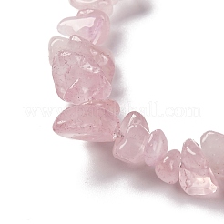 天然石ローズクォーツビーズ連売り  チップ  5~8x5~8mm  穴：1mm  約31.5インチ&nbsp;LS-G-O049-B-36