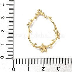 304ステンレスペンダント  ゴールドカラー  ティアドロップ  32x22.5x3mm  穴：1.5mm&nbsp;STAS-G373-02G-01