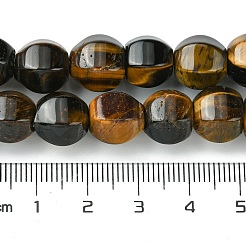 天然石タイガーアイビーズ連売り  多面カット  ラウンド  10mm  穴：1.3mm  約40個/連  16.14~16.22''（41~41.2センチメートル）&nbsp;G-H023-A12-01
