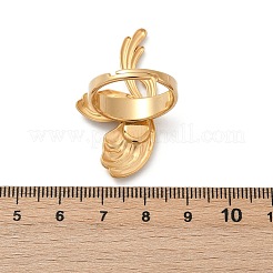 304ステンレススチール指輪  キャッツアイカボション付き  蝶  ゴールドカラー  19.5x39.5mm  usサイズ8 1/2(18.5mm)&nbsp;RJEW-S629-06G