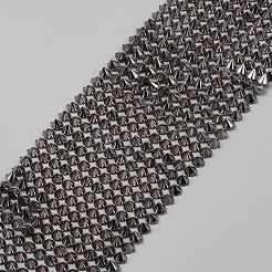樹脂ラインストーン  パフォーマンス衣類アクセサリー  コーン  グレー  980x102x6.5mm&nbsp;DIY-WH20049-48A