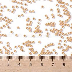 TOHOラウンドシードビーズ  日本製シードビーズ  （984)つの内側のカラークリスタル/パパイヤの裏地  11/0  2.2mm  穴：0.8mm  約50000個/ポンド&nbsp;SEED-TR11-0984