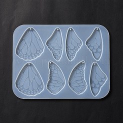DIYの蝶の羽ペンダントシリコンモールド  レジン型  UVレジン用  エポキシ樹脂ジュエリー作り  ホワイト  125x163x5mm  穴：2mm  内径：56x29~49mm&nbsp;LS-DIY-F134-04B