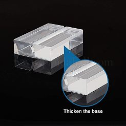 アクリル名刺入れ  名刺入れ  長方形  透明  50x34x12mm  スロット：2mm&nbsp;TACR-WH0001-09