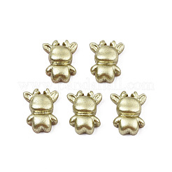 クリスマステーマ スプレー塗装 不透明レジン カボション  トナカイ/クワガタ  ダークチソウ  13x10x5mm&nbsp;CRES-N027-08