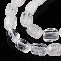 天然石クオーツクリスタルビーズ連売り  水晶  直方体の  6.5~10x4.5~7x4.5~5.5mm  穴：0.8mm  約52個/連  14.96~15.35''（38~39センチメートル）&nbsp;G-T141-10A