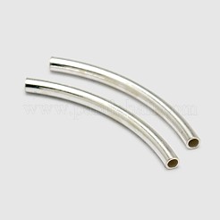 チューブ925の純銀製のビーズ  銀  51x2mm  穴：1.2mm&nbsp;LS-STER-O021-03-51x2mm