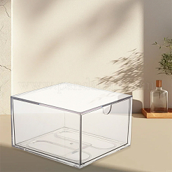 アクリル防塵引き出し収納ボックス  長方形  透明  165x153x97mm&nbsp;AJEW-WH20066-001A