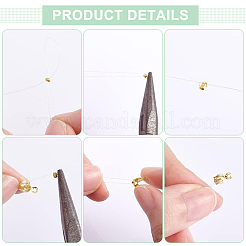 アイアン製スペーサービーズ  ラウンド  ゴールドカラー  3x3mm  穴：1.2mm  2000個/セット&nbsp;IFIN-UN0001-13G-02