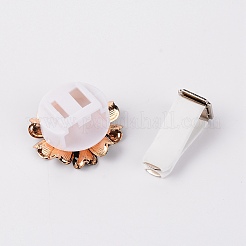 ラインストーン付き亜鉛合金車の香水装飾セット  菊  ブラック  32.5x16mm  内径：17x9mm&nbsp;DIY-TAC0011-03A