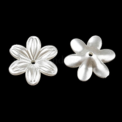 Abs模造パールビーズ  花  16x17.5x4mm  穴：1.4mm&nbsp;OACR-K001-27