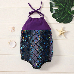 キラキラ光るホログラムスパンデックスマーメイドプリント魚の鱗生地  ストレッチ生地  ブラック  150x0.02cm&nbsp;DIY-WH0304-587B