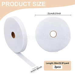 チロリアンテープ  洋服アクセサリー  ホワイト  1-1/4インチ（31mm）  30 m /ロール&nbsp;OCOR-WH0082-228