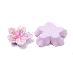 オペーク樹脂カボション  花  ライラック  21~34.5x23.5x29.5x6~7.5mm  約3個/セット&nbsp;CRES-A064-01D