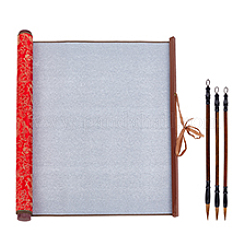 中国書道キット  中国の書道用筆、ペン、水書き用布を含む  ミックスカラー  38.1x77.5x0.05cm  1 PC&nbsp;AJEW-PH0011-92D