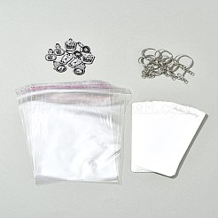 DIY ハロウィーンテーマ 合金エナメル スカル ペンダント キーホルダー 作成キット  鉄のスプリットキーリング付き  ミックスカラー  23~120x15~50x0.4~1.5mm  穴：2~5.8mm&nbsp;DIY-FS0007-14