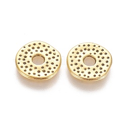チベット風合金ビーズ  カドミウムフリー＆ニッケルフリー＆鉛フリー  ドーナツ  アンティーク黄金  12x1mm  穴：3mm&nbsp;LS-PALLOY-EA11071Y-AG-NF