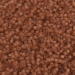 MIYUKIデリカビーズ  シリンダー  日本製シードビーズ  11/0  （db1261)マット透明マリーゴールド  1.3x1.6mm  穴：0.8mm  約10000個/袋  50 G /袋&nbsp;SEED-X0054-DB1261