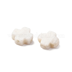 天然なムーンストーンビーズ  クロス  8x8x3mm  穴：1.2mm&nbsp;G-K369-04K