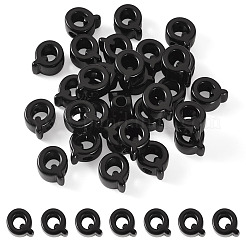 アクリルヨーロピアンビーズ  大穴ビーズ  文字Q  21x17.5x13.5mm  穴：6mm&nbsp;OACR-TAC0013-14Q