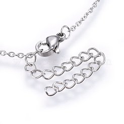 304ステンレススチールジュエリーセット  ペンダントネックレス＆スタッドピアス＆ブレスレット  ハート  ミックスカラー  16.93インチ（43cm）  6-3/4インチ（17cm）  7x9x2.5mm  ピン：0.8mm&nbsp;SJEW-H144-23