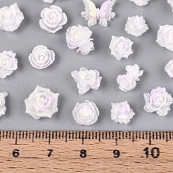 光るフラワー樹脂カボション  ジュエリー作りのための  グリッターパウダー付き  暗闇で光る  アザミ  6~12x6~12x2.5~6mm  2500~3000のPCについて&nbsp;CRES-T025-10H