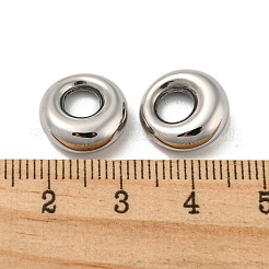 変色しない304ステンレススチール製リンクリング  リング  ステンレス鋼色  13x13x5mm  内径：5mm&nbsp;STAS-L022-145P