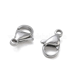 304ステンレススチール製ロブスタークロウ留め金  ステンレス鋼色  11x7x3.5mm  穴：1.4mm  約58個/袋&nbsp;SA-CBAF1D5-25P-A