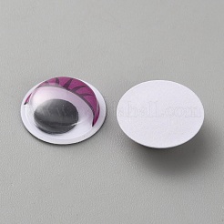 樹脂人形の工芸品の目  おもちゃの DIY アクセサリー用  赤ミディアム紫  15x4.5mm&nbsp;DIY-WH0698-009C