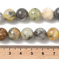 天然のアフリカオパールビーズ連売り  ラウンド  12mm  穴：0.8~1mm  約34個/連  14.76''（37.5センチメートル）&nbsp;G-B048-B03-04