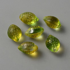 ガラスチャーム  模造果物  レモン  きいろ  14x10x8mm  穴：1.2mm&nbsp;GLAA-TAC0008-07A