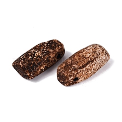 天然樹皮瑪瑙ペンダント  長方形チャーム  26~34x10~17x9~12mm  穴：1.6~2.5mm&nbsp;G-Q606-87